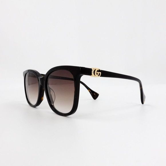 Gucci GG1071 Women's Square Sunglasses Brown - Picture 12 of 13